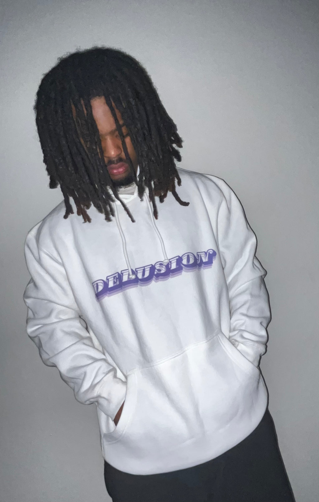 “DELUSION” Heavyweight hoodie pullover