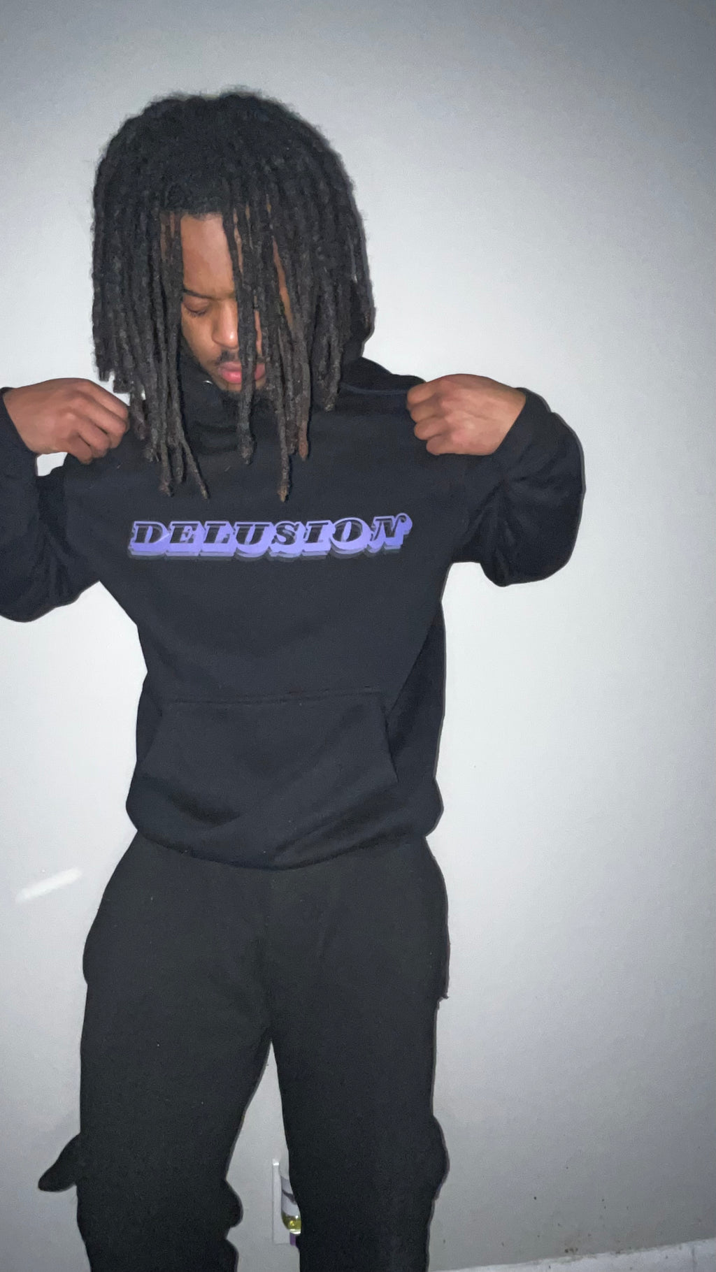 “DELUSION” Heavyweight hoodie pullover