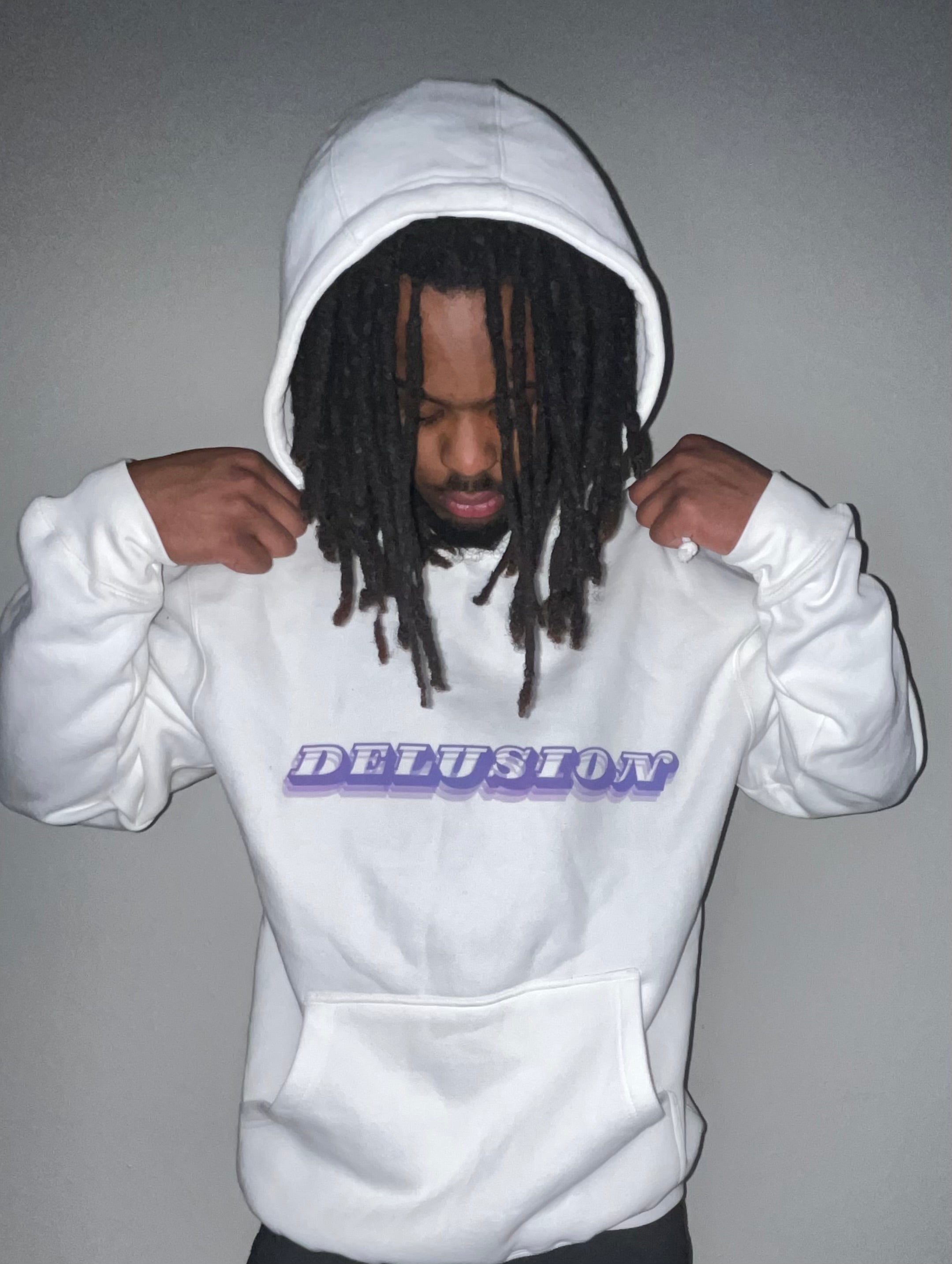 “DELUSION” Heavyweight hoodie pullover