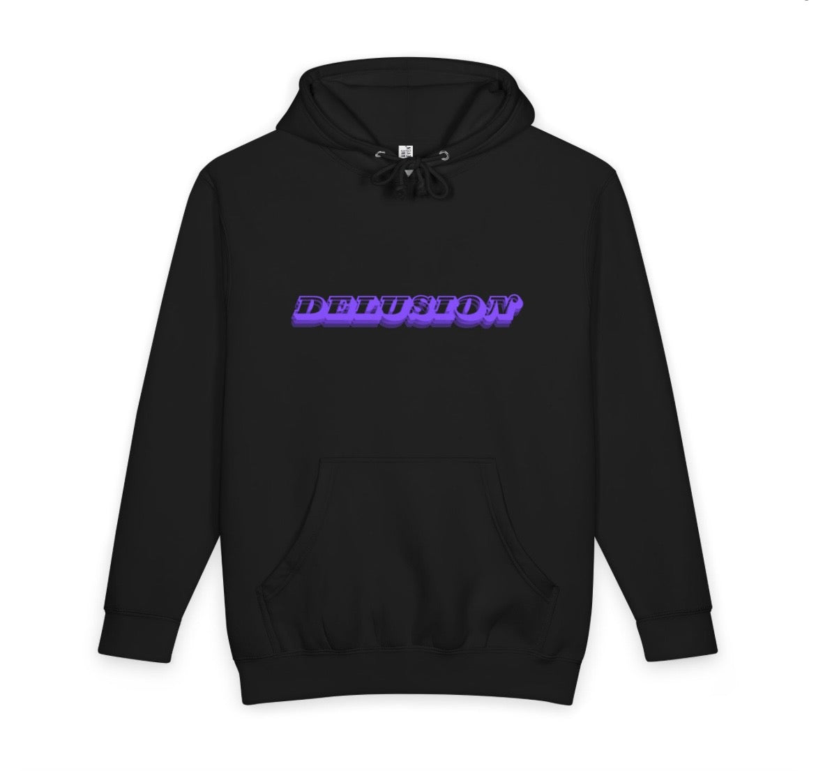 “DELUSION” Heavyweight hoodie pullover