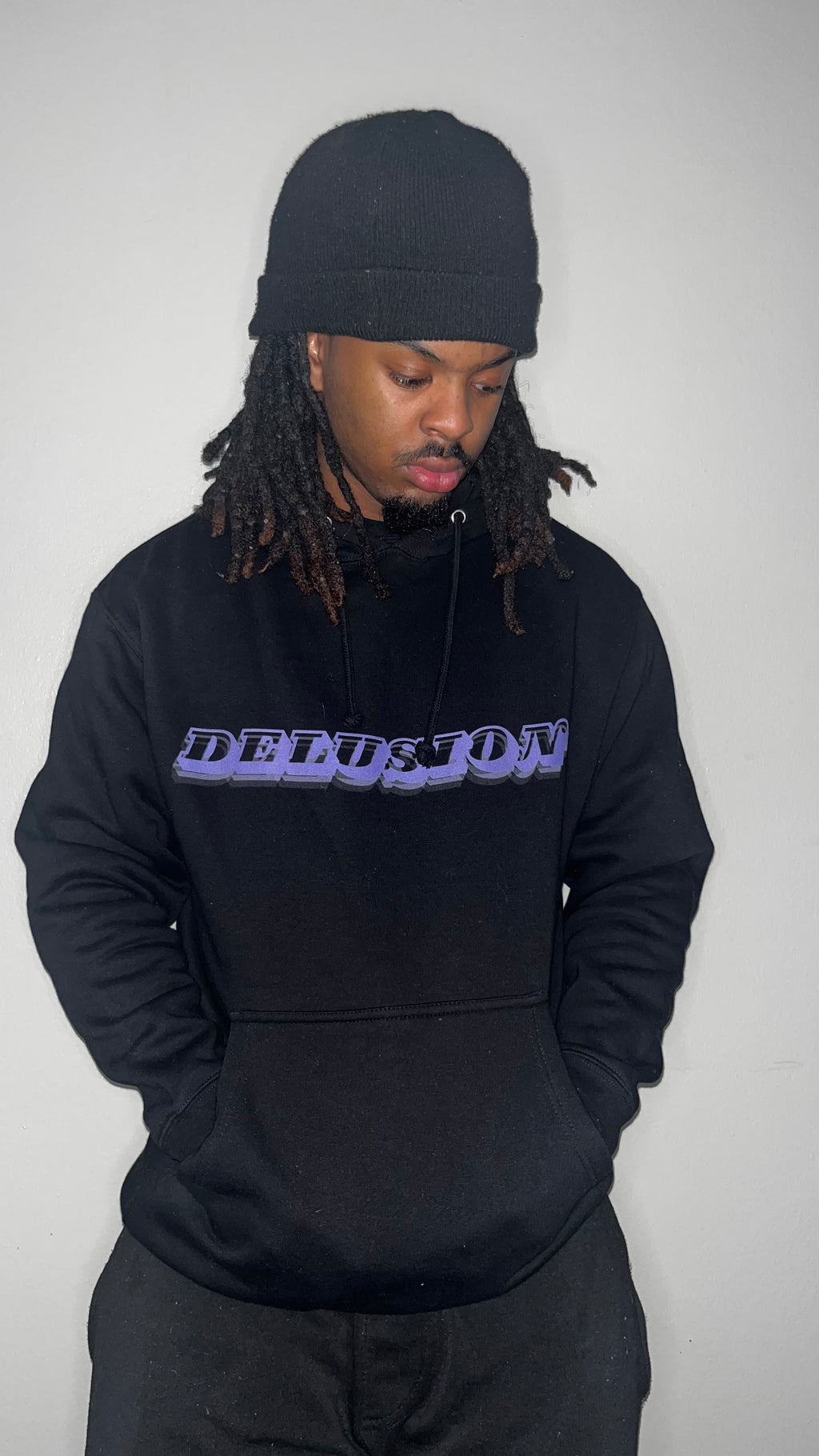 “DELUSION” Heavyweight hoodie pullover