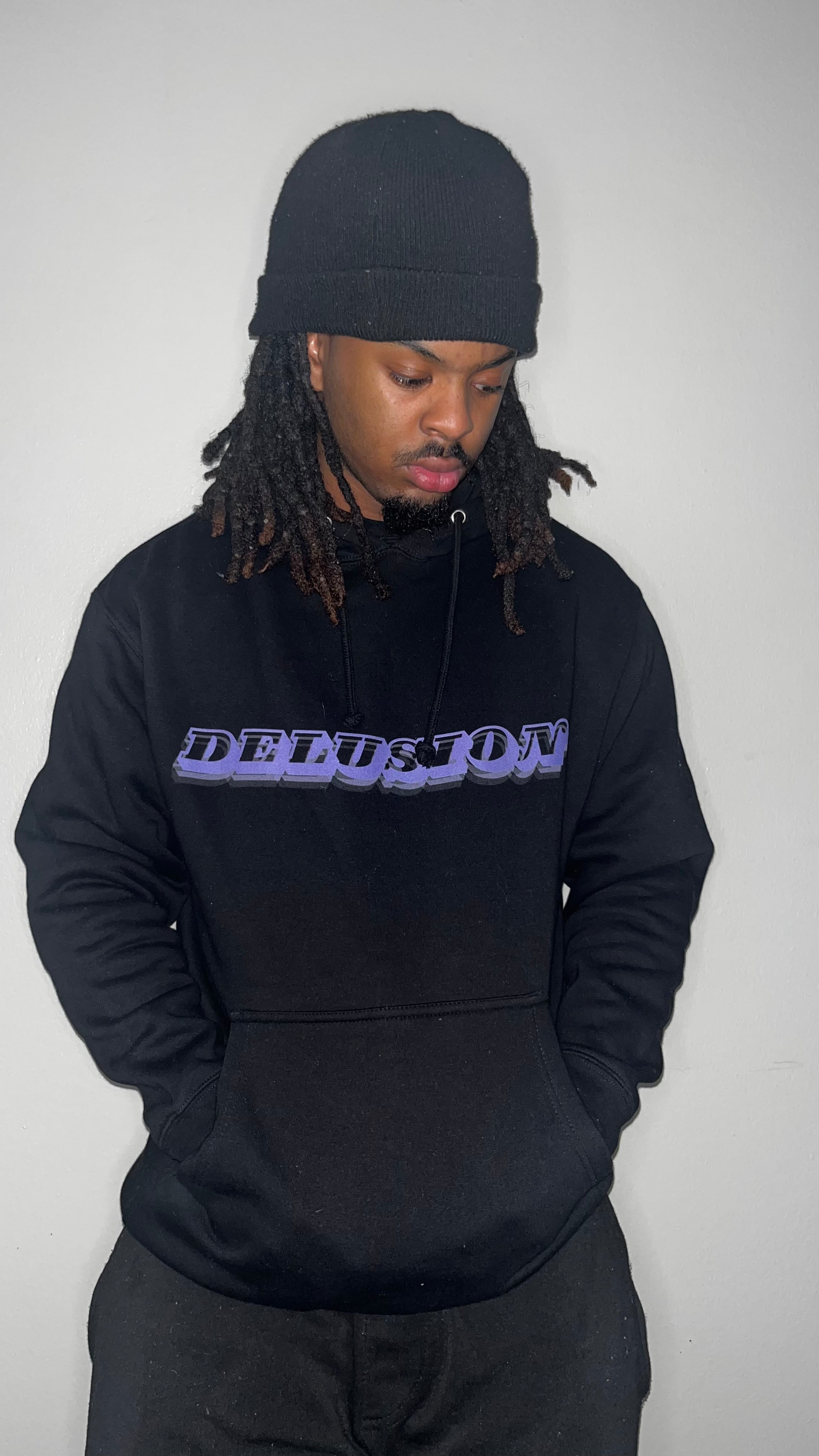 “DELUSION” Heavyweight hoodie pullover